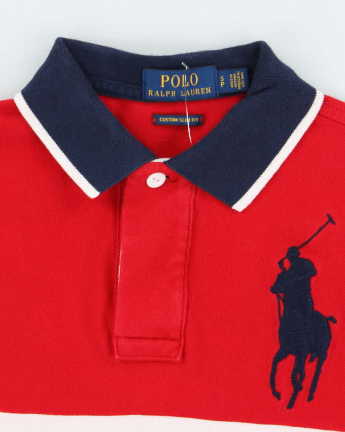 Vintage 2000's Ralph Lauren Spell Out Polo Shirt - S
