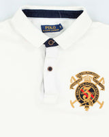 Vintage 2000's Ralph Lauren Embroidered Badge Polo Shirt - XXL