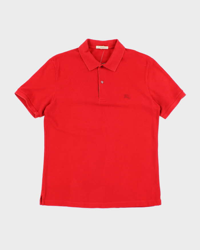 Vintage 2000's Burberry Brit Small Embroidered Logo Polo Shirt - M