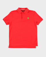 Vintage Y2K Ferrari Small Emblem Polo Shirt - S