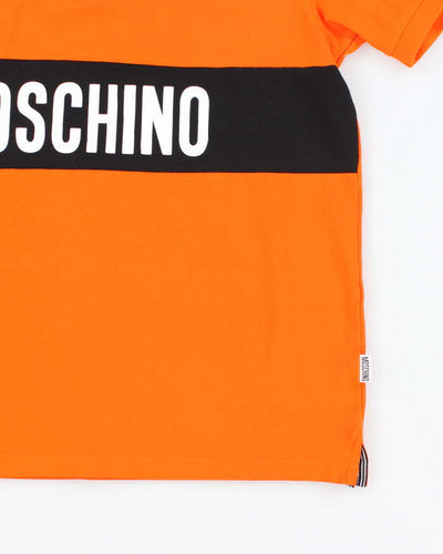 Vintage Y2K Moschino Spell Out Polo Shirt - L