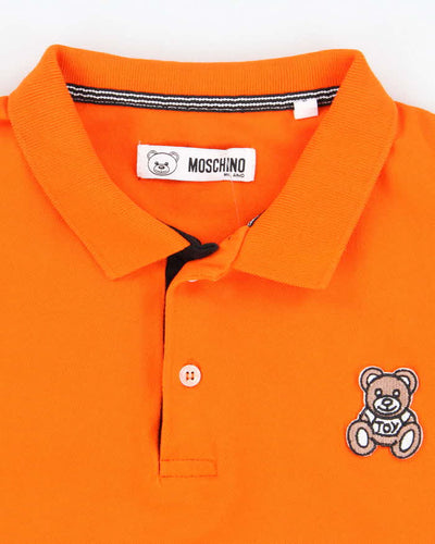 Vintage Y2K Moschino Spell Out Polo Shirt - L