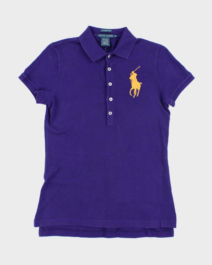 Vintage 2000's Women's Ralph Lauren Big Horse Polo Shirt - S