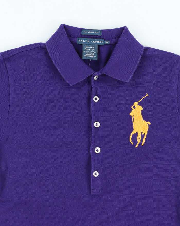 Vintage 2000's Women's Ralph Lauren Big Horse Polo Shirt - S