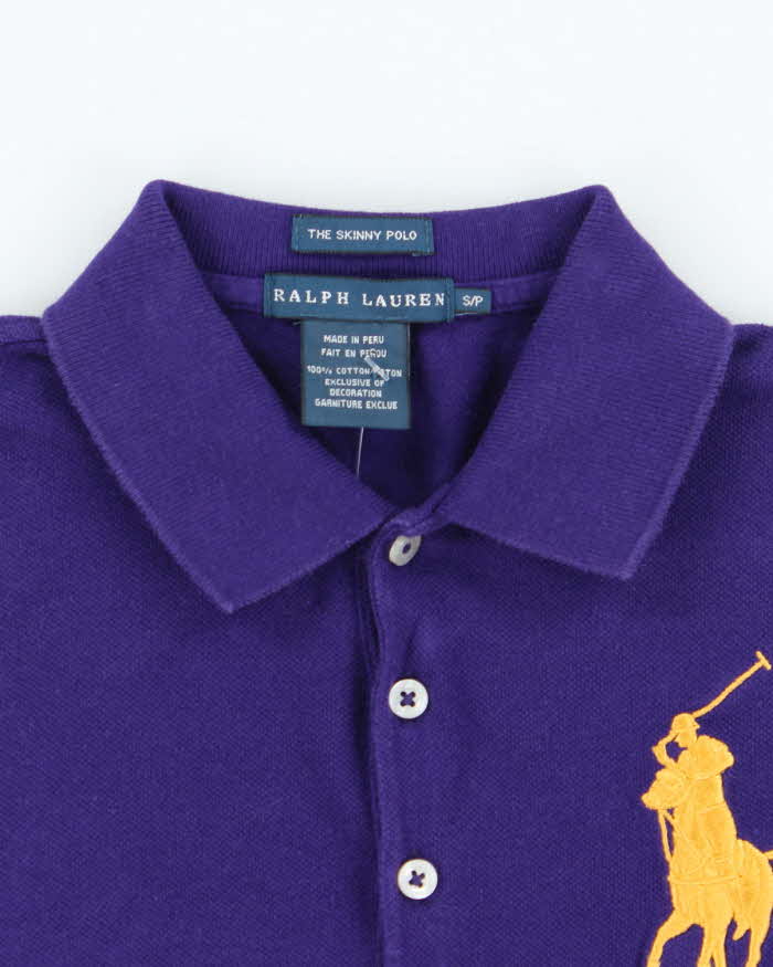 Vintage 2000's Women's Ralph Lauren Big Horse Polo Shirt - S