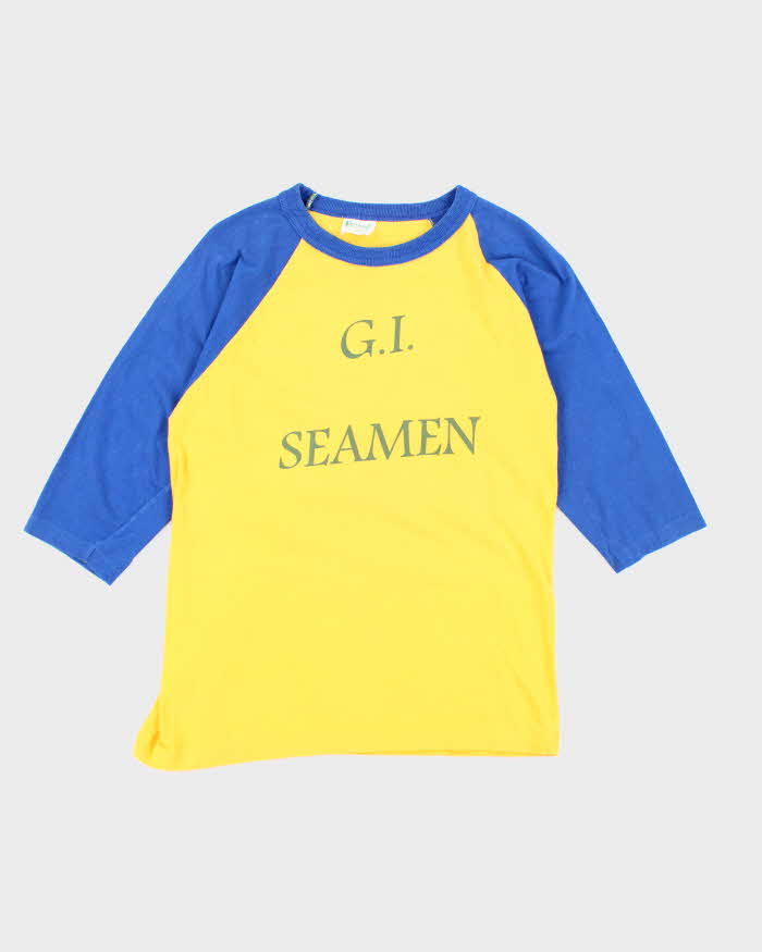 Vintage 1970's G.I. Seamen Baseball Long-sleeved T-Shirt - S