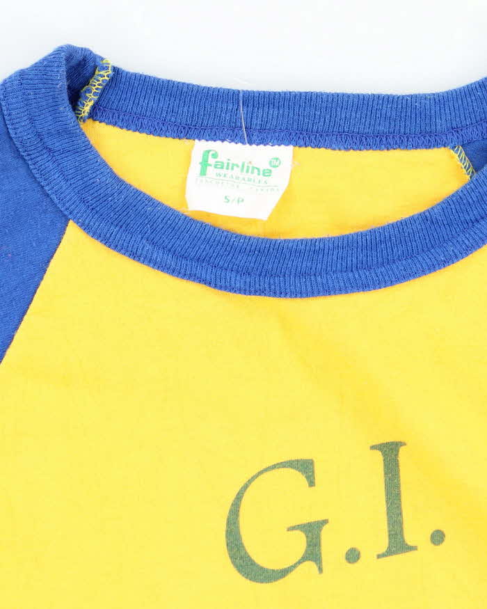 Vintage 1970's G.I. Seamen Baseball Long-sleeved T-Shirt - S