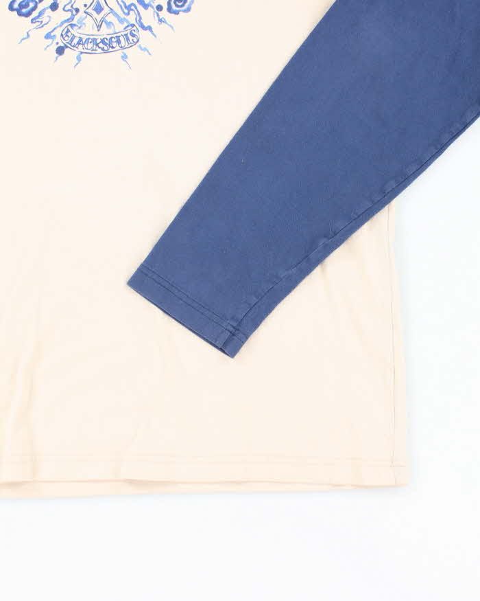 Vintage Y2K Lucky Brand Tattoo Inspired Graphic Long Sleeve T-Shirt - L