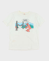 Vintage 80's Comedy Bear Graphic T-Shirt - L