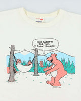 Vintage 80's Comedy Bear Graphic T-Shirt - L