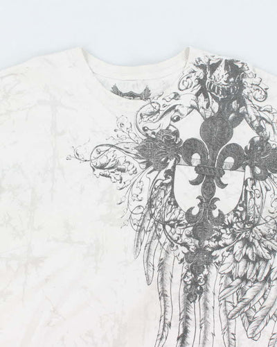 Vintage Y2K Gothic Print Long-sleeved T-Shirt - XL