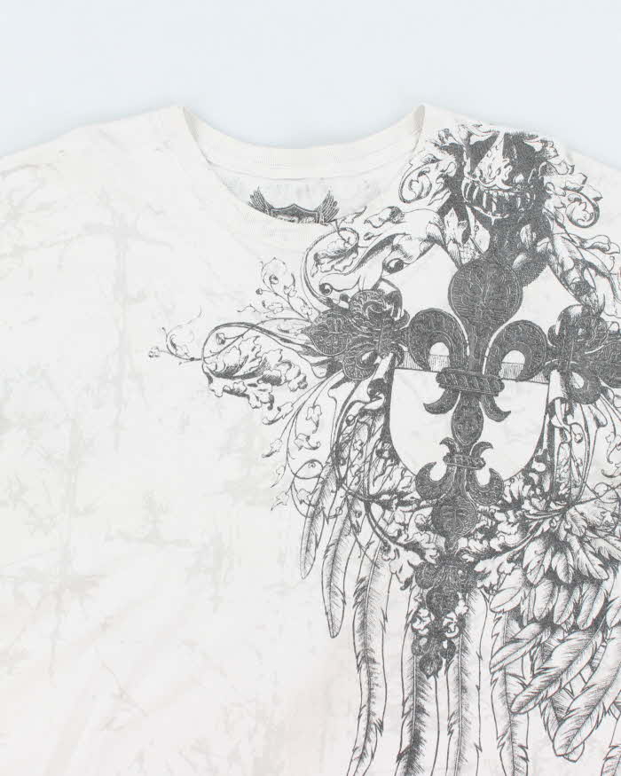 Vintage Y2K Gothic Print Long-sleeved T-Shirt - XL