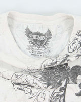Vintage Y2K Gothic Print Long-sleeved T-Shirt - XL