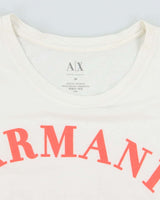 Vintage 2000's Armani Exchange Spell Out Graphic T-Shirt - M