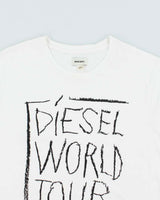 Vintage Y2K Diesel World Tour Graphic T-Shirt - M