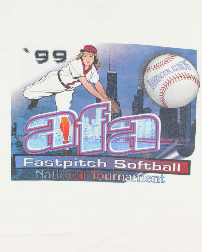 Vintage 90's AFA Softball Graphic T-Shirt - L