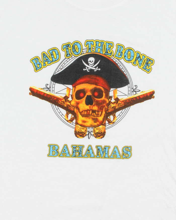 Vintage 90's Barbados Bad to the Bone Souvenir Graphic T-Shirt - XL