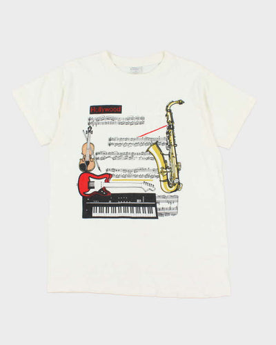 Vintage 90's Hollywood Music Rhythm and Blue Graphic T-Shirt - XL