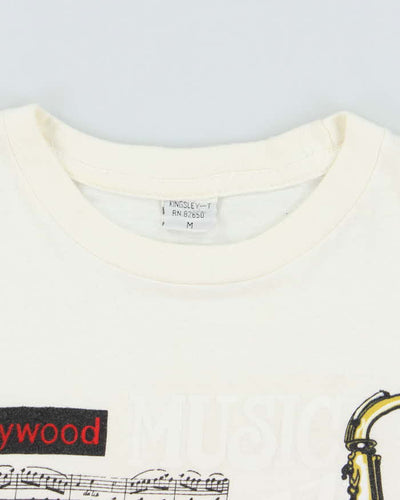 Vintage 90's Hollywood Music Rhythm and Blue Graphic T-Shirt - XL