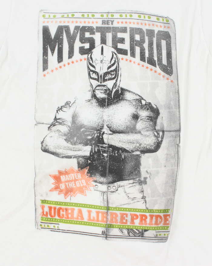 Vintage WWE Rey Mysterio Ringer Style T-Shirt - S