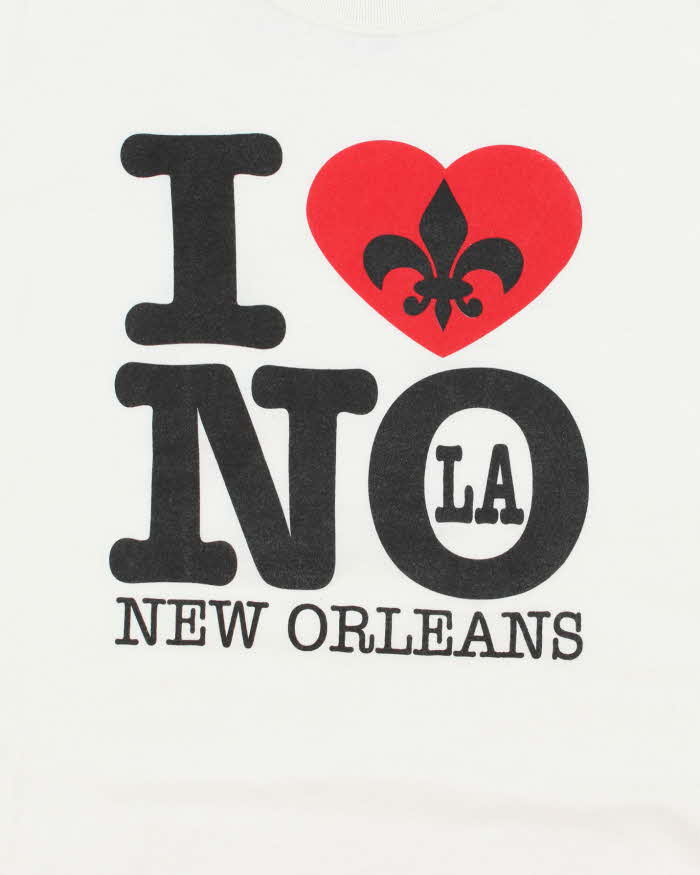 Vintage Y2K I Heart New Orleans Souvenir Graphic T-Shirt - XL