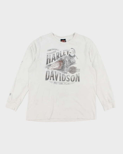Vintage 2000's Harley Davidson Big Biker Graphic Long-sleeved T-Shirt - L