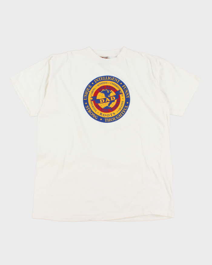 Vintage 2000's Funny Slogan Dad T-Shirt - XL