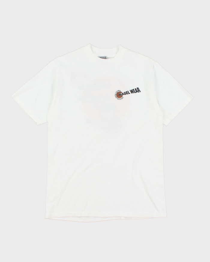 Vintage 90's Bagel Wear Graphic T-Shirt - M