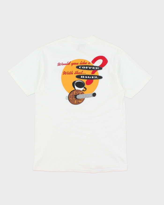 Vintage 90's Bagel Wear Graphic T-Shirt - M