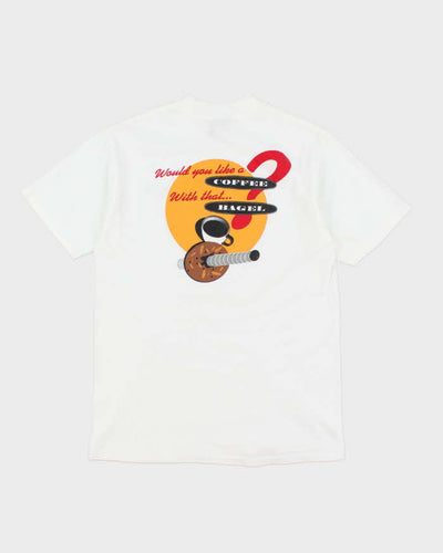 Vintage 90's Bagel Wear Graphic T-Shirt - M