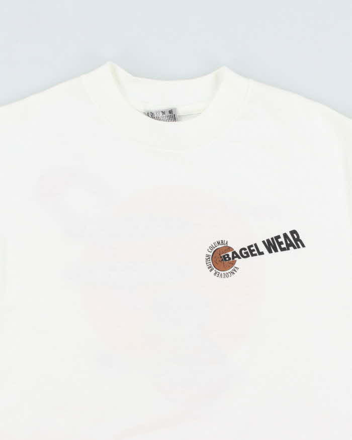 Vintage 90's Bagel Wear Graphic T-Shirt - M