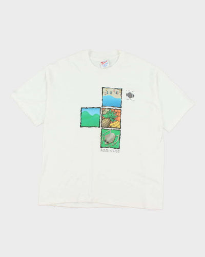 Vintage 90's Hilton Hotel & Casino Graphic T-Shirt - XL