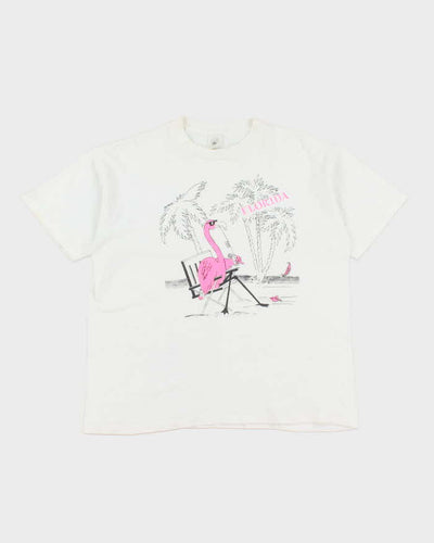 Vintage 90's Florida Flamingo Souvenir T-Shirt - XL