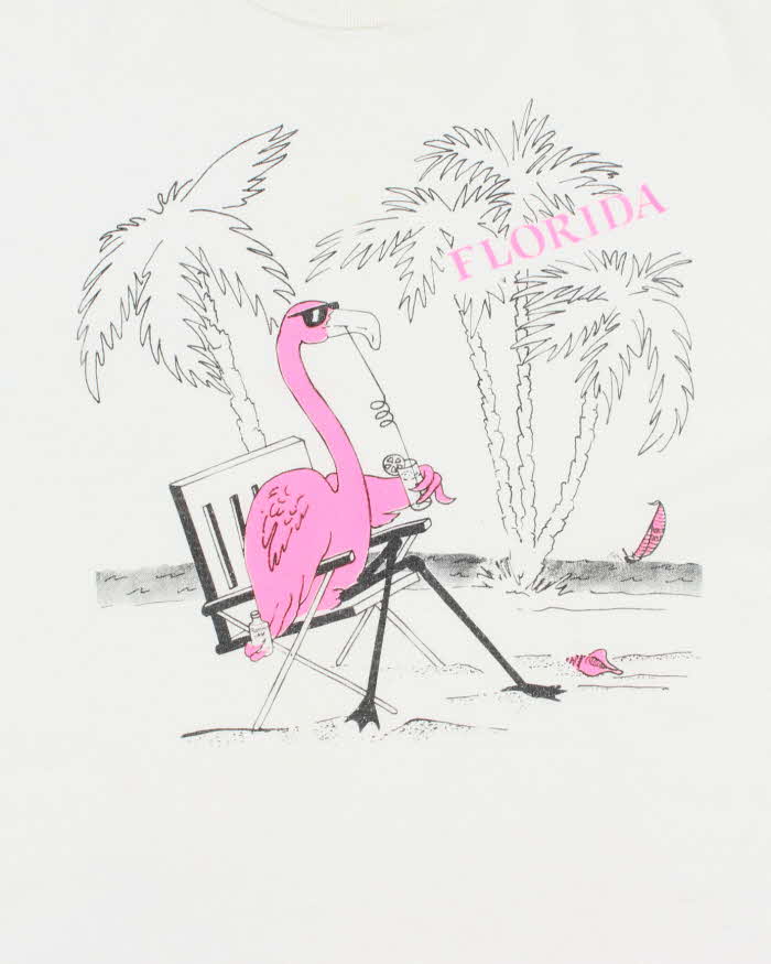 Vintage 90's Florida Flamingo Souvenir T-Shirt - XL