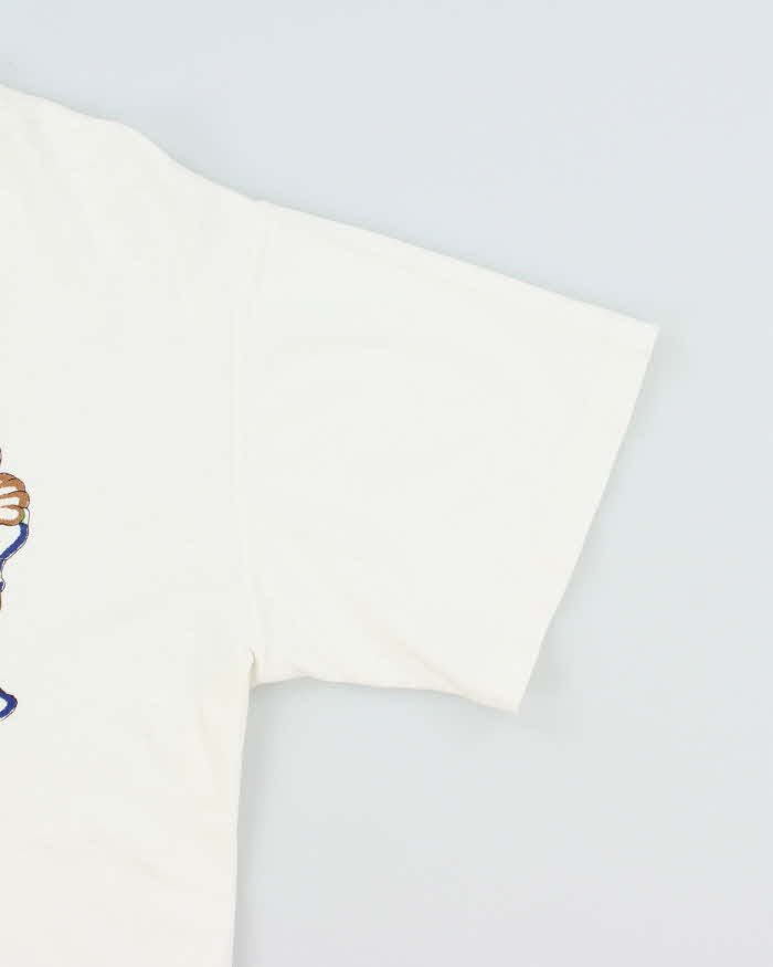 Vintage 90's Single Stitch Dog Rugby Team Graphic T-Shirt - L