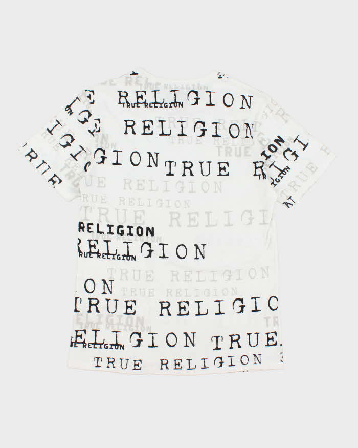 Vintage Y2K True Religion Spell Out Graphic T-Shirt - M