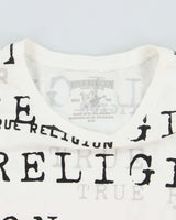 Vintage Y2K True Religion Spell Out Graphic T-Shirt - M