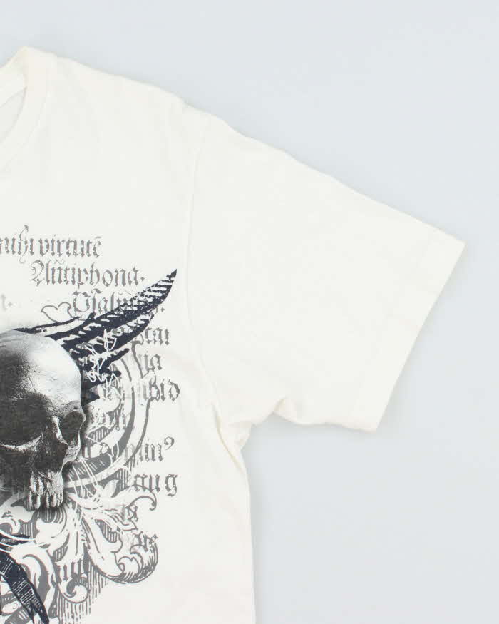 Vintage Y2K Skulls and Sword Gothic Graphic T-Shirt - L