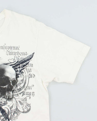 Vintage Y2K Skulls and Sword Gothic Graphic T-Shirt - L
