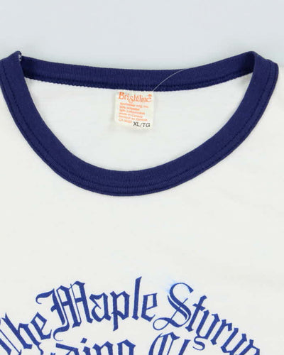 Vintage 90's Ride Club Graphic Ringer Style T-Shirt - XL