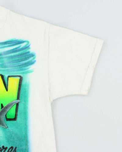 Vintage 90's Evan Airbrush Shark Graphic T-Shirt - M