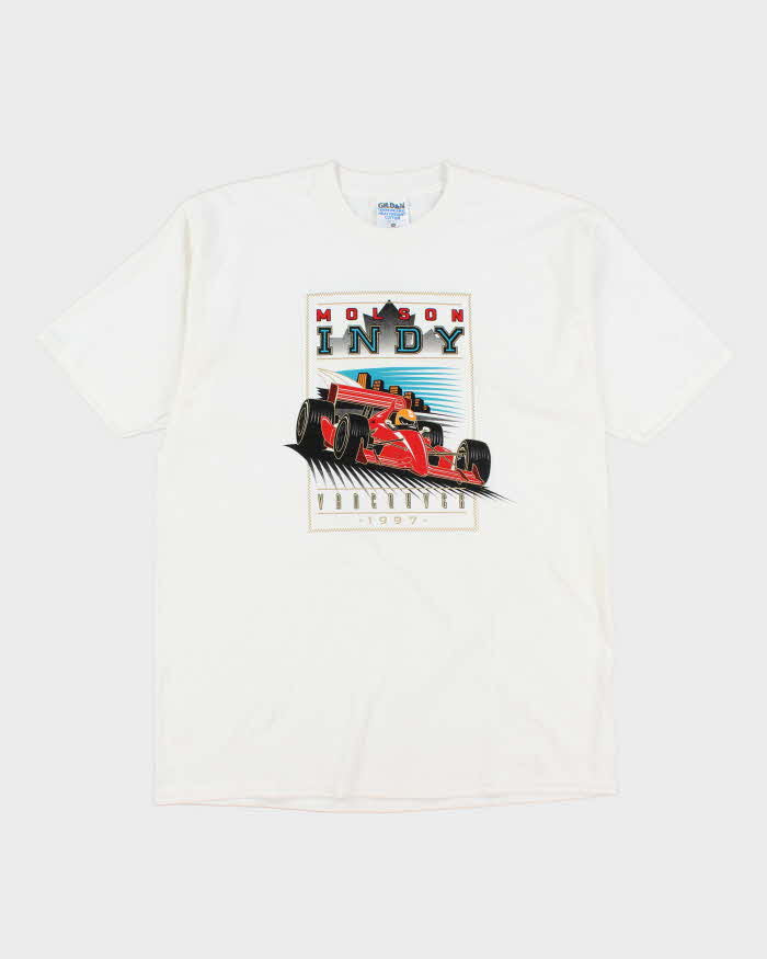 Vintage 90's Nolson Indy Race Car Graphic T-Shirt - XL