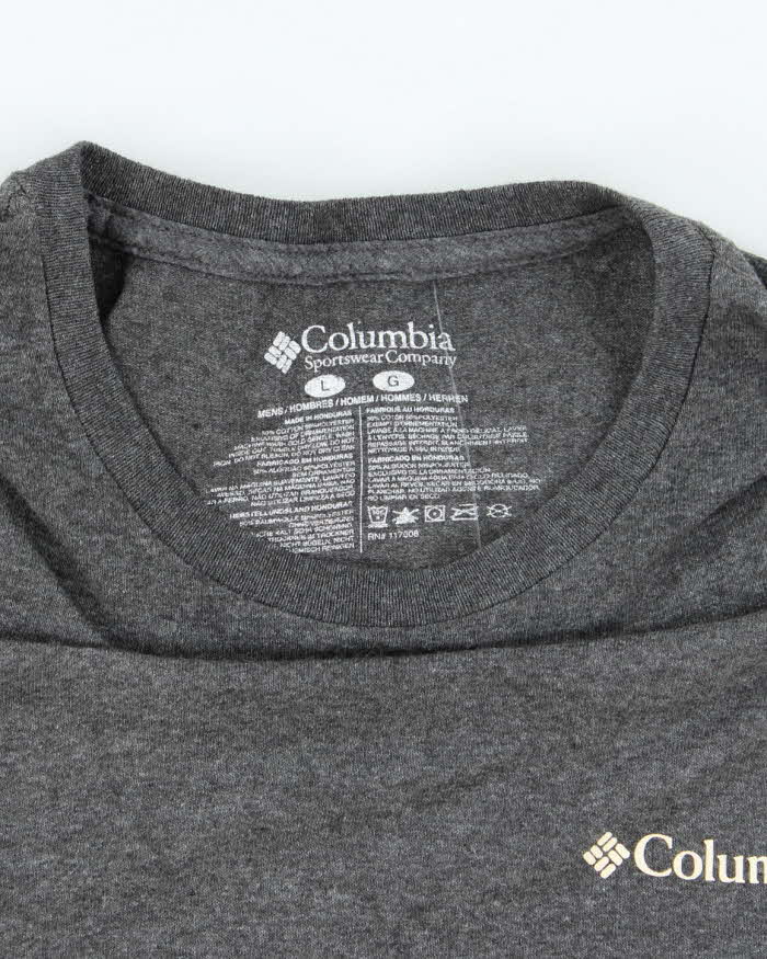Vintage Columbia Spell Out Graphic T-Shirt - L
