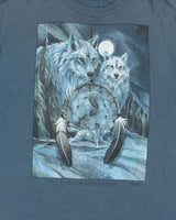 Vintage 90's Wolf Pack Dreamcatcher Graphic T-Shirt - XL
