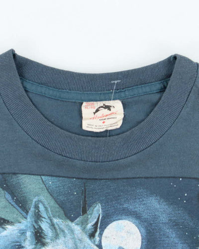 Vintage 90's Wolf Pack Dreamcatcher Graphic T-Shirt - XL