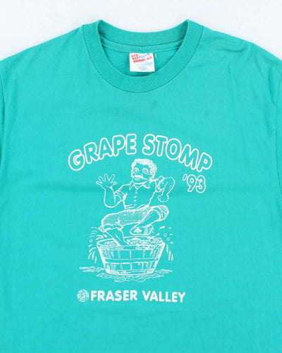 Vintage 90's Single Stitch Grape Stomp Graphic T-Shirt - L