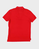 Vintage 2000's Lacoste by J Crew Blue Crocodile Polo Shirt - M