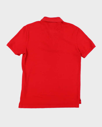 Vintage 2000's Lacoste by J Crew Blue Crocodile Polo Shirt - M