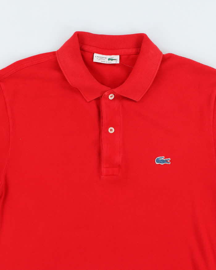 Vintage 2000's Lacoste by J Crew Blue Crocodile Polo Shirt - M