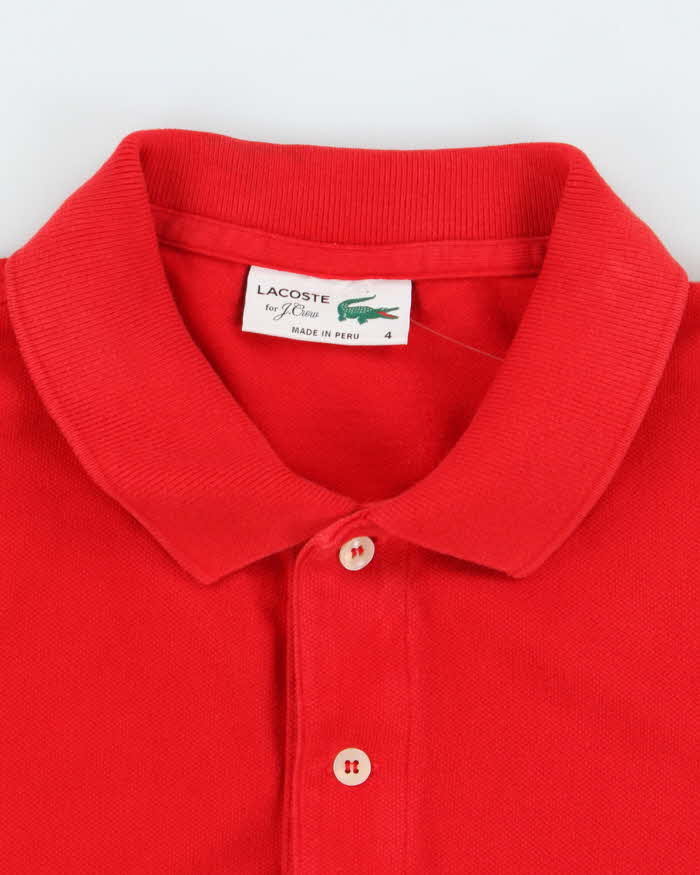 Vintage 2000's Lacoste by J Crew Blue Crocodile Polo Shirt - M